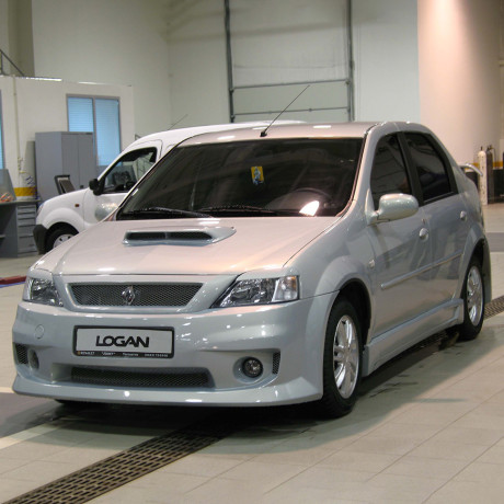 Накладки на пороги "Power DM 2" Renault Logan купить недорого с доставкой в Абакан