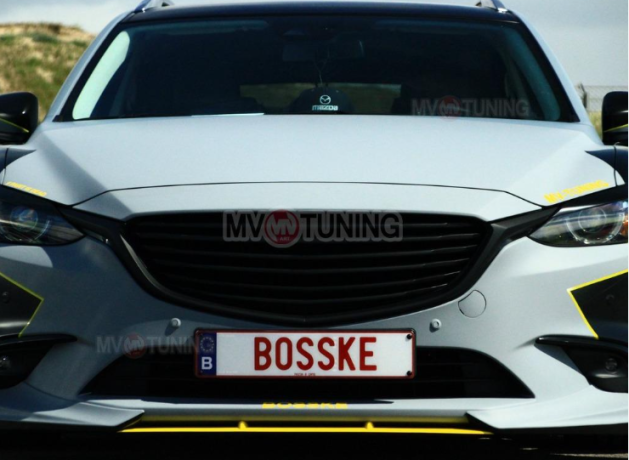 Спойлер-Вставка между клыками "SkyActivSport" для Mazda 6 (2015-н.в.) купить недорого с доставкой в Абакан