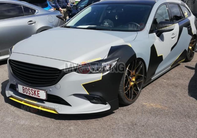 Спойлер-Вставка между клыками "SkyActivSport" для Mazda 6 (2015-н.в.) купить недорого с доставкой в Абакан