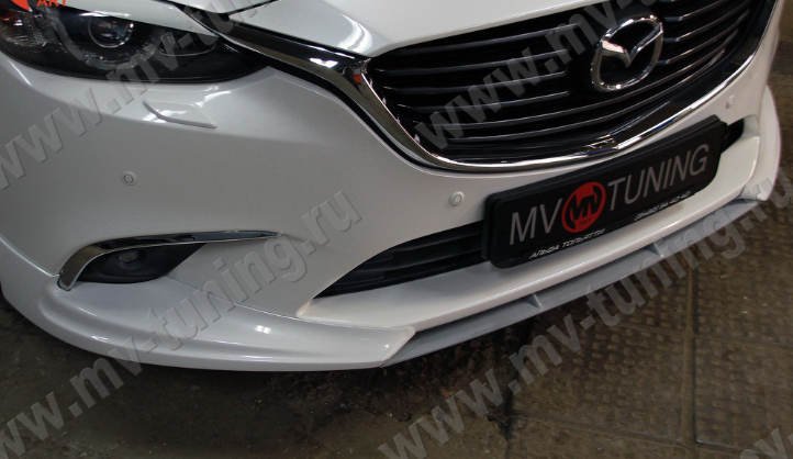 Спойлер-Вставка между клыками "SkyActivSport" для Mazda 6 (2015-н.в.) купить недорого с доставкой в Абакан