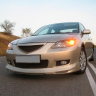 Накладка (юбка) переднего бампера для Mazda 3 седан (2003-2009) купить недорого с доставкой в Абакан