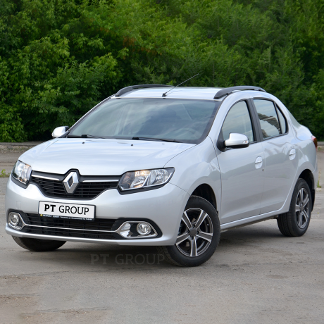 Рейлинги (Черный Муар) "Комфорт" RENAULT Logan (2014-н.в.) купить недорого с доставкой в Абакан