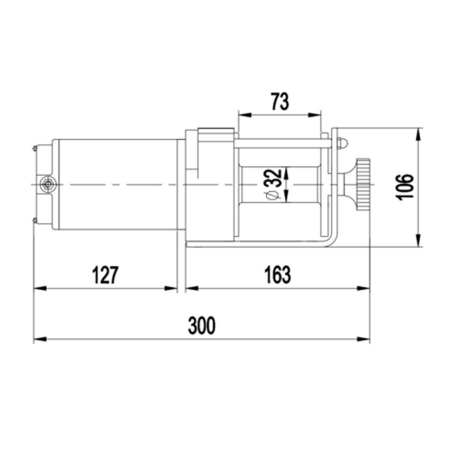 Лебедка для квадроцикла "Master Winch" PM3000, электрическая, 12В купить недорого с доставкой в Абакан