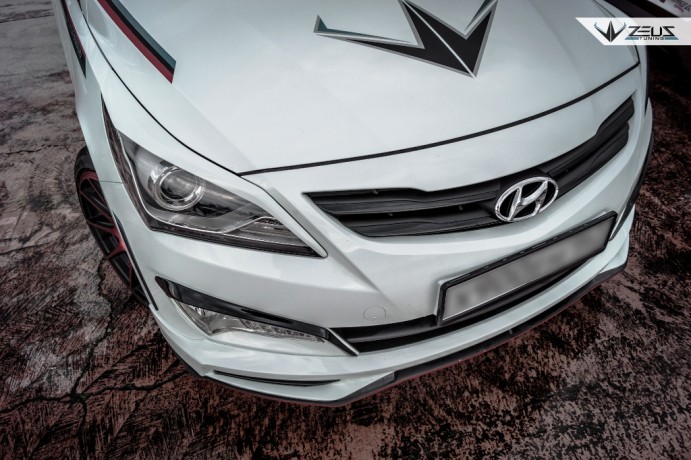 Аэродинамический обвес "ZEUS" Hyundai Solaris 2015-н.в. Рестайлинг купить недорого с доставкой в Абакан
