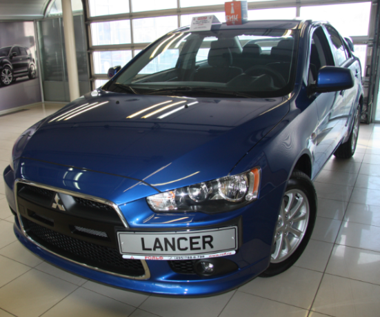Рамка под номер на передний бампер (текстурный пластик) для Mitsubishi Lancer X (2010-2016) купить недорого с доставкой в Абакан