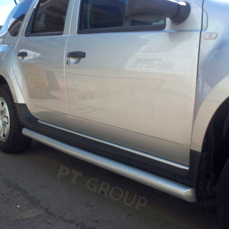 Защита порогов вогнутая d63мм ИСКРА (ППК) RENAULT Duster 2012-2020/ NISSAN Terrano 2014- купить недорого с доставкой в Абакан