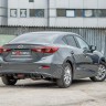 Диффузор заднего бампера var №2 (с килями) для Mazda 3 (2013-н.в.) купить недорого с доставкой в Абакан